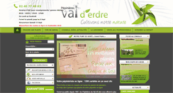 Desktop Screenshot of pepinieres-valderdre.fr